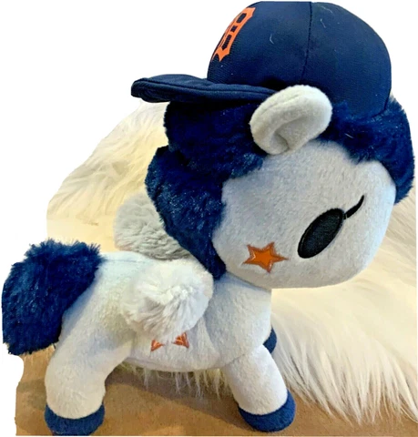 Detroit Tigers Bleacher Creatures unicorn gray blue Plush MLB 2015 rare team Cover