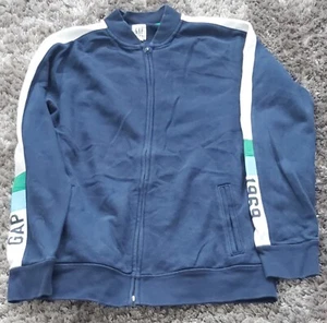 GAP boys girls sweatshirt navy blue 12-13 XLkids full zip up long sleeve top - Picture 1 of 4