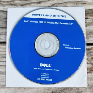 Dell Wireless 1390 WLAN Drivers & Utilities Installation Software CD 2005 XF080 - Picture 1 of 3