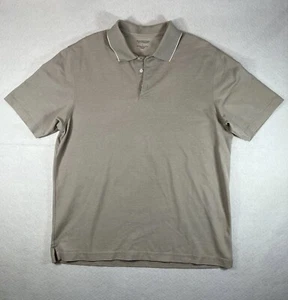 Roundtree & Yorke Men's Polo Shirt Short Sleeve Size L Solid Beige color - Picture 1 of 12