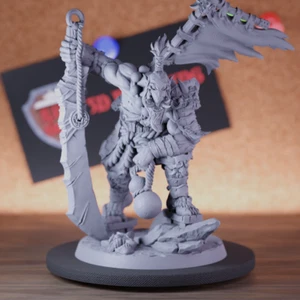Oni Demon Clan Warlord Miniature Fiend Monster Dungeons and Dragons Mini DnD 5e - Picture 1 of 8