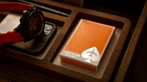 Lounge Edition in Hangar (Orange) with Limited Back by Jetsetter Playing Cards - Picture 1 of 5