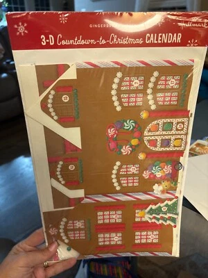 Vtg Hallmark Count Down To Christmas Advent Calendar “Gingerbread House” + extra - Image 1 of 4