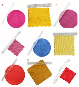 Mixed Designs Acrylic Roller Polymer Clay Modeling Texture Background Rolling - Picture 1 of 20