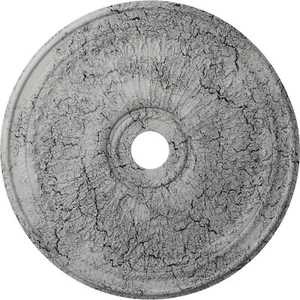 Ekena Millwork CM29OAUWC Oakleaf Ceiling Medallion, 29 1/8"OD x 3 5/8"ID x 1"... - Picture 1 of 12