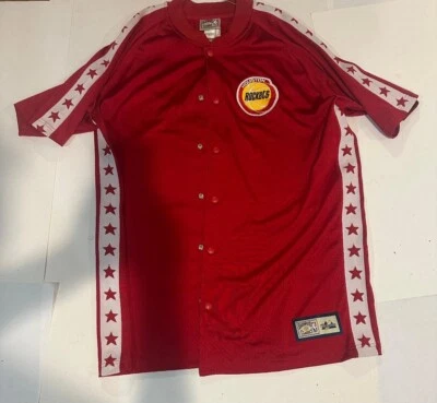 Jaqueta de aquecimento Houston Rockets rara vintage logotipo retrô - Tamanho G - Imagem 1 de 4