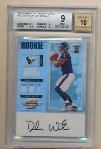 Deshaun Watson 2017 Panini Optic Contenders BGS 9 10 Auto RC Autograph Rookie - Picture 1 of 2