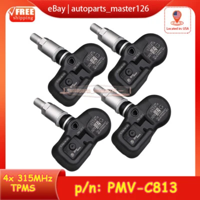 TPMS For Infiniti EX35 G35/37 Nissan 370Z PMV-C813 Tire Pressure Sensor Set of 4 - Image 1 of 4