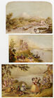 3 Antique Prints-VIEW OF BEN NEVIS, HOLZENFELS AND LLANGOLLEN-Baxter-ca. 1850
