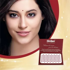 Shilpa Vive Sticker Kumkum Bindi (Contains 300 Bindis ) (Size 08, Deep Red) - Picture 1 of 5
