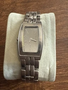 DKNY Women’s Silver Tonneau Watch Quartz Bracelet Style - Working - Picture 1 of 2
