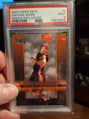 Upper Deck #5 2003 Dwayne Wade Rookie Exclusives RC - PSA grado 9 Foto 1 de 4