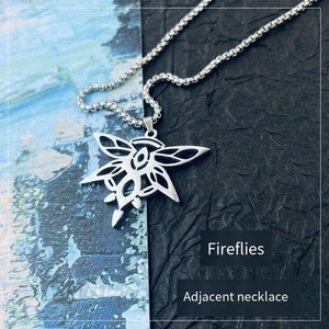 Hot Firefly Necklace Honkai: Star Rail Pendant Cosplay Amulet Gifts Sweater Chai - Picture 1 of 12