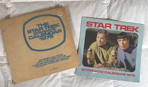 Star Trek Sternzeit 1976 Wandkalender mit Originalkarton Mitte Poster Vintage - Bild 1 von 23
