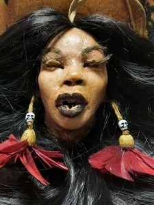 CALIDAD MUSEO ENCOGIDO *MUJER* BRUJA, BRUJA, BRUHAW, VUDÚ, HOODOO, EMBRUJADO - Imagen 1 de 12
