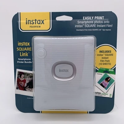 Instax Fujifilm Square Link Smartphone Printer Bundle 600024643 - Image 1 of 2