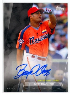 2019 Topps X Vlad Jr. Autograph Bobby Abreu Auto Philadelphia Phillies #27-A - Image 1 of 2