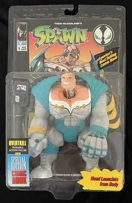 Figura 1 McFarlane Spawn Serie Overtkill 1994 con Edición Especial #1 Cómic Foto 1 de 2