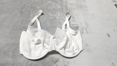 Sujetador Panache Melody 36FF Blanco Copa Completa Blanco Encaje Con Aros Soporte Foto 1 de 4