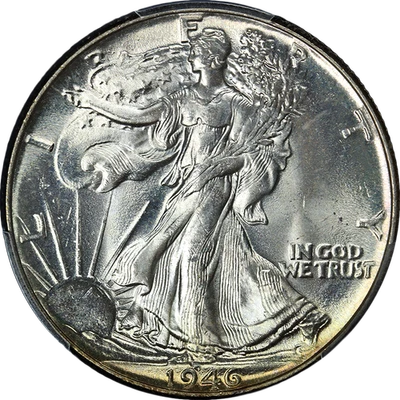 1946-P Walking Liberty Half PCGS MS64 Great Eye Appeal Strong Strike - Image 1 of 4