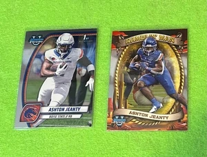 Ashton Jeanty 2024 Bowman Chrome University Lot base 17 and Ramblin Man RM-8 - Picture 1 of 2