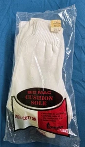 NOS Vtg Penneys Big Mac Cushion Sole 100% Cotton 3 Pk Socks size 11-11 1/2 READ - Picture 1 of 7