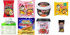 XL Snack Box - Samyang, Käse, Carbonara, Rice Cake, Mogu Mogu, Getrocknete Mango