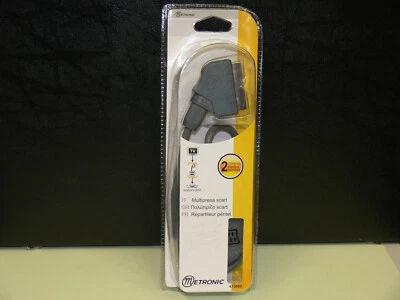 Metronic 475002 Scart Distributor 2 Compartment 1:2 Fully Occupied 21 Pin Av - Image 1 of 4