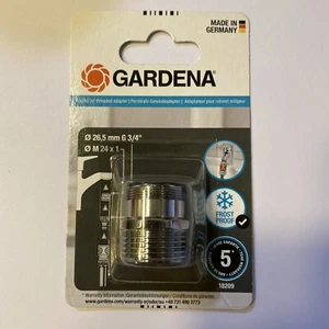 Adaptador roscado de chorro de perlas GARDENA 18209-20 adaptador de rosca exterior G 3/4 M24 26,5 mm - Imagen 1 de 2