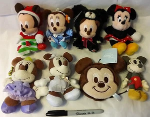 Choose One~Mickey, Minnie keychain/Plush/Pin from Japan-ship free - Picture 1 of 10