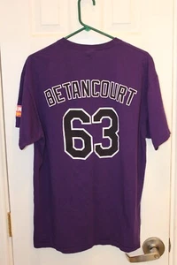 purple Colorado Rockies Rafael Betancourt (63) jersey t-shirt (SGA) - adult XL - Picture 1 of 6