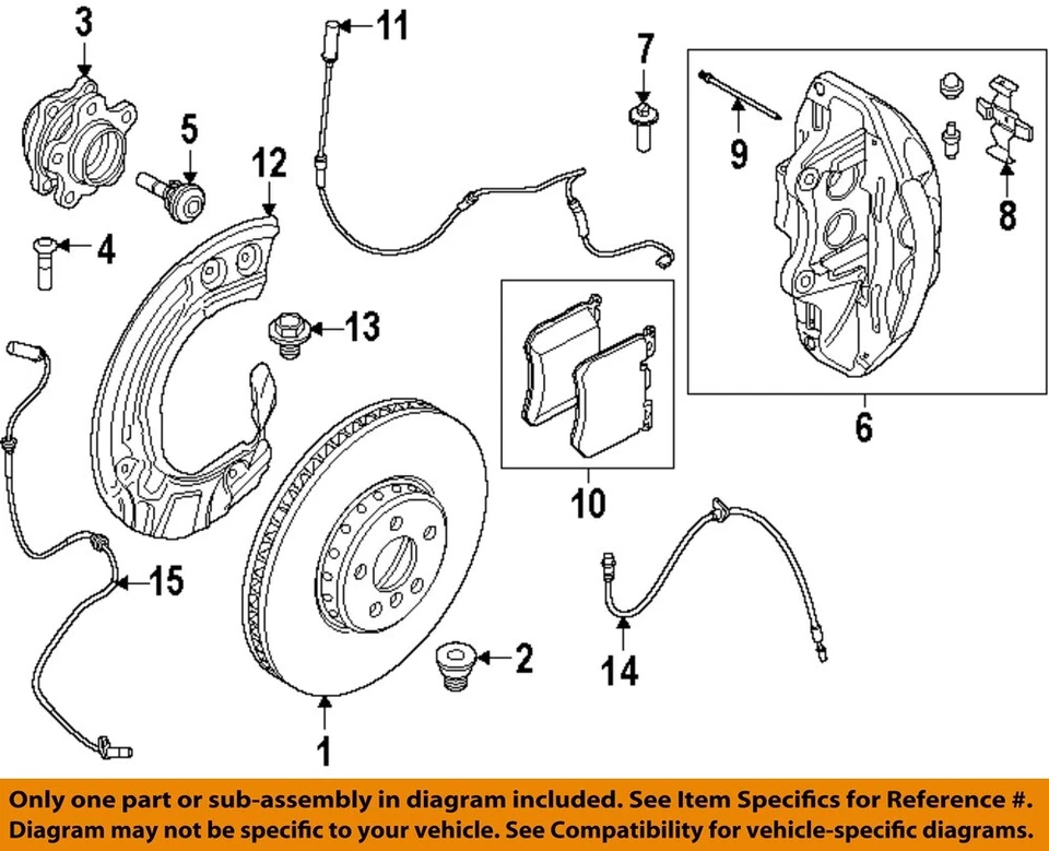 BMW OEM 17-25 230i Front Suspension Brake Components-Brake Pads 34116889570 - Image 1 of 1