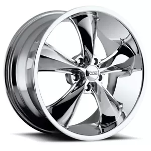 20x8.5 +35 F,20x10 +40 R,Foose F105 Legend 5x120 Chrome Plated Wheels (Set of 4) - Picture 1 of 1