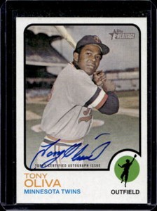 2022 Topps Heritage Tony Oliva Real One Autographs Auto #ROA-TO Minnesota Twins