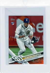 2017 Topps Series 2 Hunter Renfroe MINI Orange #381 #’d /25 Padres Rookie - Picture 1 of 2