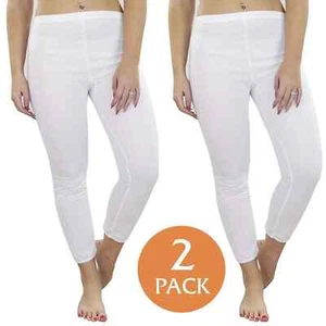 2,3 Pack Ladies Thermal Underwear Long Sleeve Vests Long John Winter Warm Bottom - Picture 1 of 8