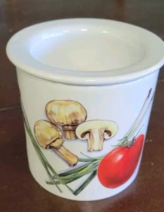 GOURMET DU VILLAGE By Concu Par GOURMET Canister Bowl 4 1/4" Vegetables - Picture 1 of 7