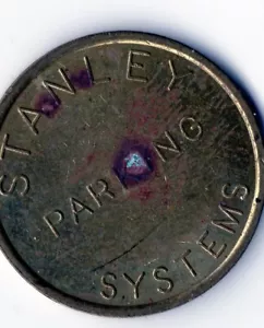 Parkmarke: Stanley Parking System Token - Bild 1 von 2