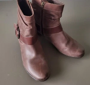 PIKOLINOS Leather Ankle Bootie Brown Brujas Size 7.5 - 8 - Picture 1 of 12