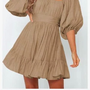 Dokotoo size XL open back dress with tie and bow ruffle bottom NEW - Picture 1 of 14