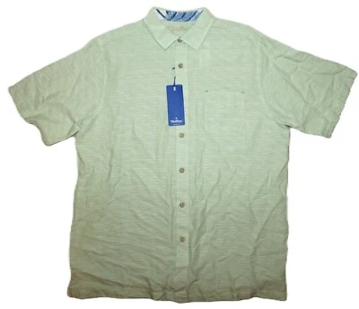Caribbean Roundtree Yorke S/S Linen Shirt TALL 2XT Mint Green NWT (RYC329) - Image 1 of 3