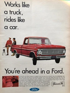 Vintage 1967 Ford Pickup Truck F-150 F-250 Original Color Ad A405 - Picture 1 of 2