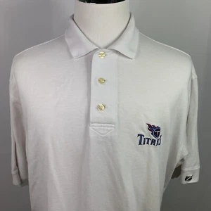 Tennessee Titans / Cutter & Buck / Mens Short Sleeve Polo Shirt / Size L - Imagen 1 de 9
