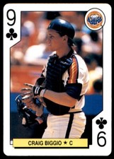 1991 U.S. PLAYING CARD CO. SET BREAK CRAIG BIGGIO HOUSTON ASTROS #9 CLUBS