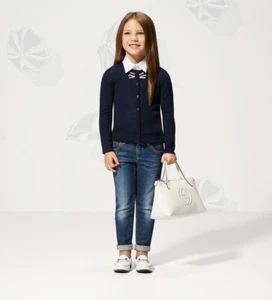 100$ Authentic NWT GUCCI kids girl horsebit jeans SIZE 5 - Picture 1 of 9