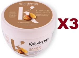 3 PZ KALODERMA BURRO CORPO KARITE' NUTRIENTE 300ML PER PELLE SECCA E MOLTO SECCA - Bild 1 von 2