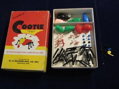 De colección 1949 The Game of Cootie de William H. Schaper con piezas adicionales Zz8 Foto 1 de 4