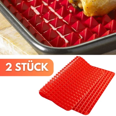 FETTFREIE Silikon Backunterlage Backmatte Ausrollmatte Teigmatte Rollmatte Matte - Bild 1 von 4