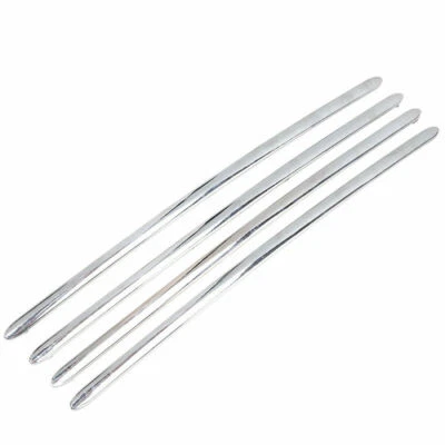 Protector de parachoques de puerta cromado de borde 4 piezas pegatina universal para Honda Foto 1 de 4