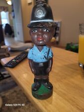 Vintage Nodder Head Doll Bank Black Bermuda Policeman Bobble Head Bank